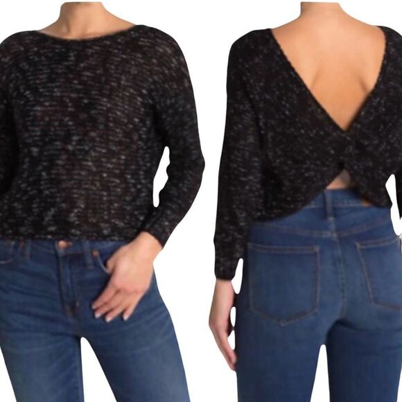 ABOUND Black and White Twist Back Sweater! - Picture 8 of 8